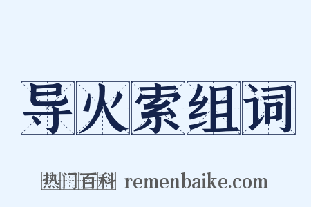 导火索组词是什么意思的图片